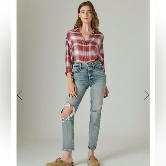 Lucky Brand Denim - Lucky brand drew mom jeans ankle